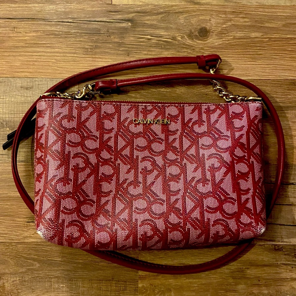 Purple/Pink Calvin Klein Crossbody Bag FREE SHIPPING